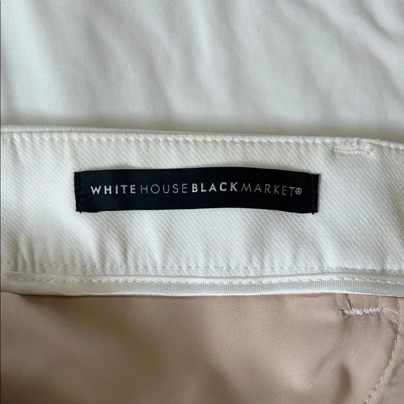 White House Black Market Off-White Slim Trousers - Picture 4 of 4